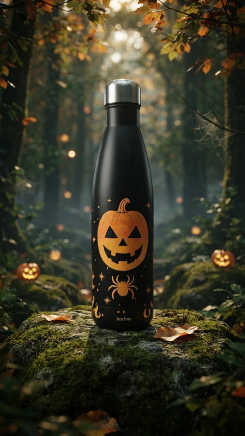 Halloween Pumpkin Stainless Steel Water Bottle Custom Printed Insulated Drink Bottle for Gifts and Events