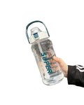 PC Material Outdoor Sports Water Bottle, Straw, Large Capacity Fitness Student Water Jug, Suitable for Summer Camping SG12