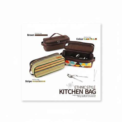 Customizable Outdoor Camping Cookware Storage BagCamping BBQ Utensil Organizer PouchRoad Trip Makeup Bag, Wash Bag Storage Bag