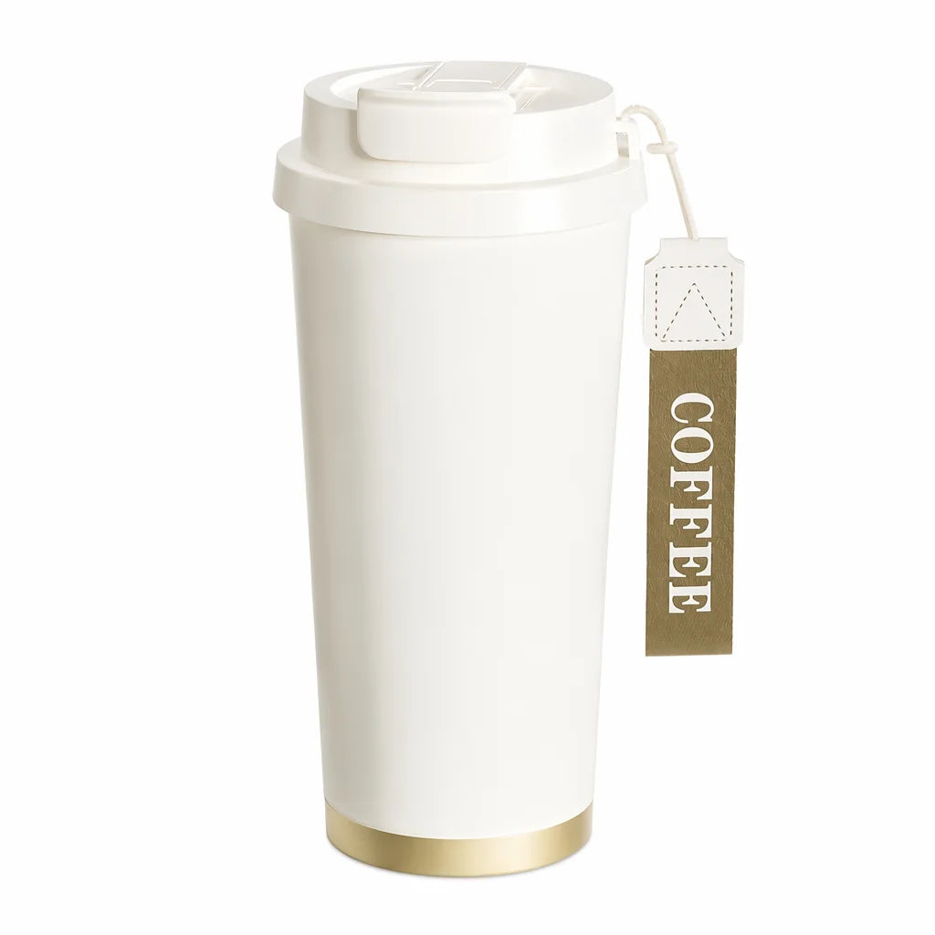 簡約不鏽鋼隨行咖啡杯 金色底座環保隨手水杯 SG12