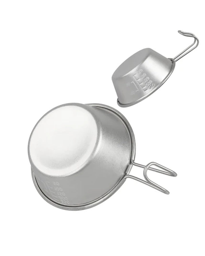 Stainless Steel Lightweight Hiking Mug 450ml - Portable Coffee Bowl Dual Use - Outdoor Camping Cup SG7D