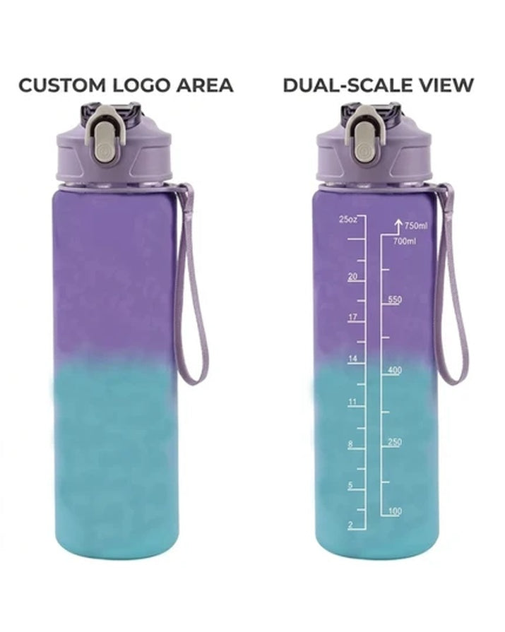 PC Material Outdoor Sports Water Bottle, Straw, Large Capacity Fitness Student Water Jug, Suitable for Summer Camping SG12