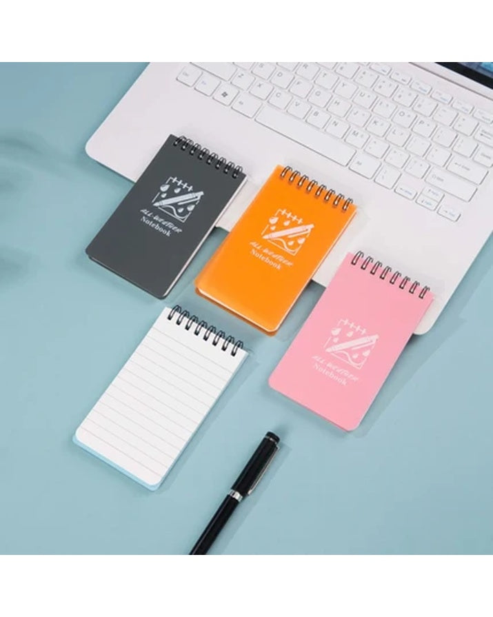 PP Cover Spiral Notebook, Multiple Colors Available, Waterproof Memo Pad, Pocket Diary SG21