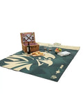 Three-Layer Portable Foldable Woven Printed Camping Mat, Waterproof Washable Picnic Blanket, 150x180cm, SG8B