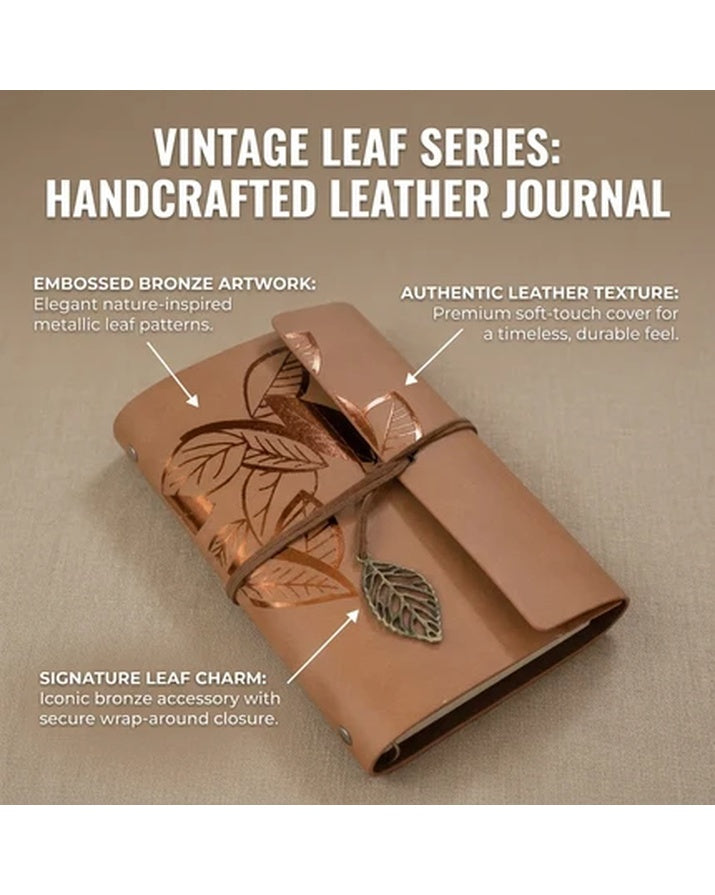 Faux Leather Loose-Leaf Notebook, Business Office Style, Dowling Paper Inserts, SG23B